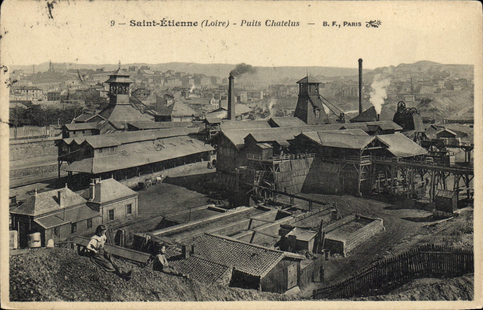 CPA Mine Mines St Etienne Puits Chatelus