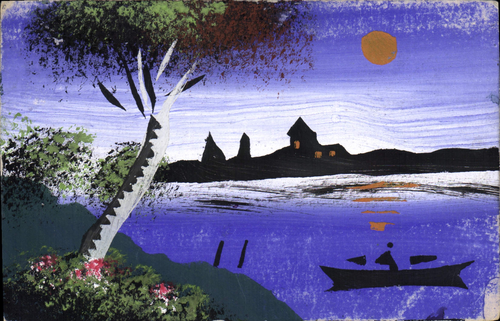 CPA Fantaisie (dessin a la main) Paysage