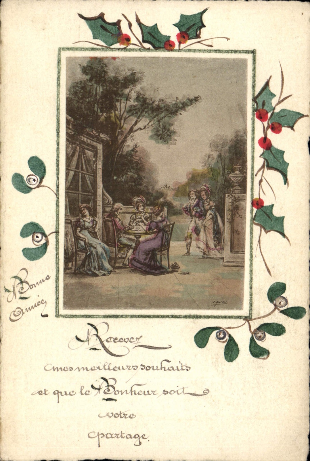 CPA Fantaisie (dessin a la main) Fleurs 