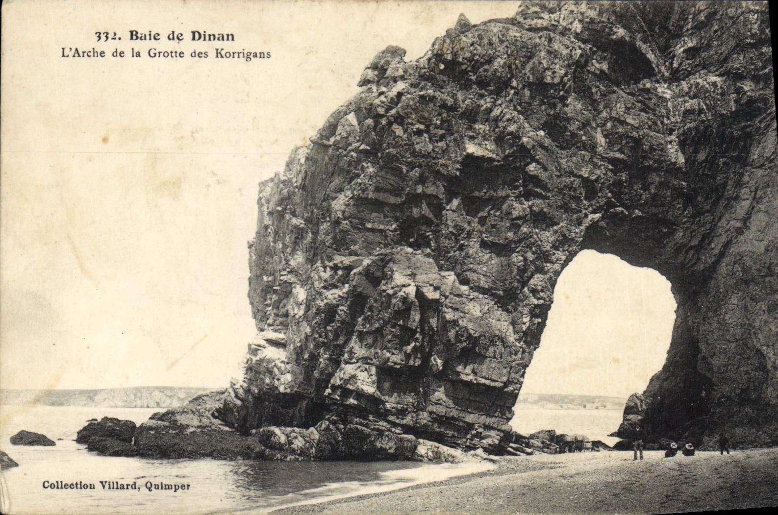 Vintage Postcard Cave Caves Bay of Dinan the arch of the Cave of the Goblins