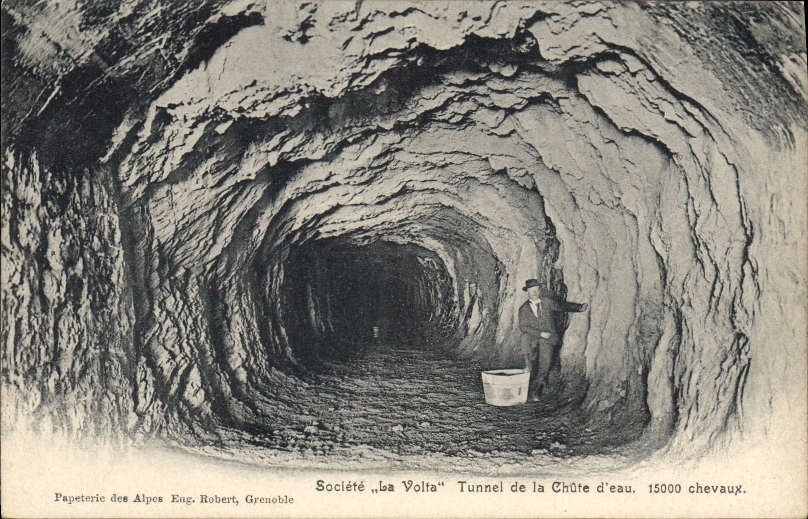 Vintage Postcard Cave Caves Company Volta Tunnel of the waterfall