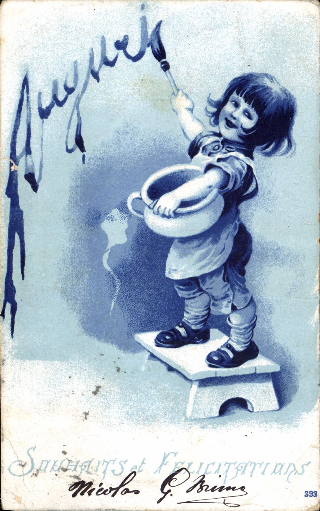 CPA Fantaisie Enfant Pot 