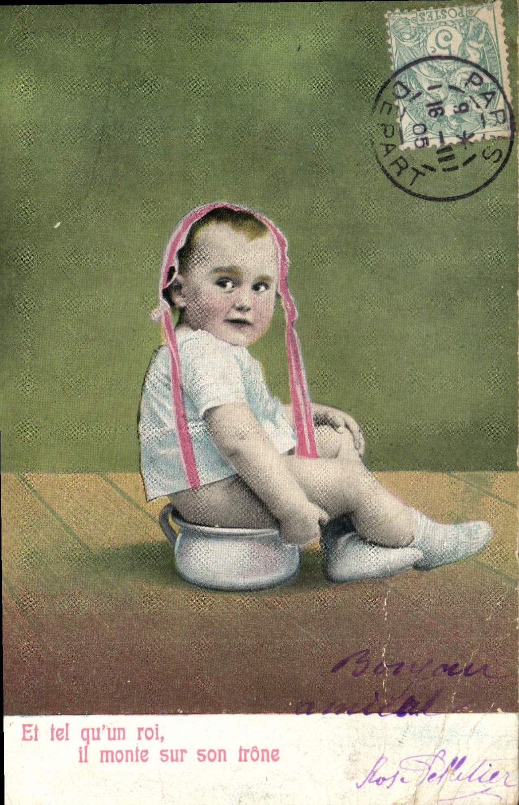 CPA Fantaisie Enfant Pot 