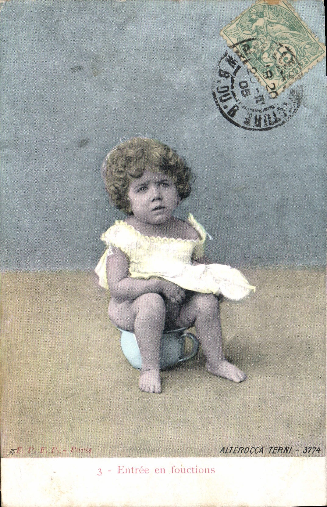 CPA Fantaisie Enfant Pot 