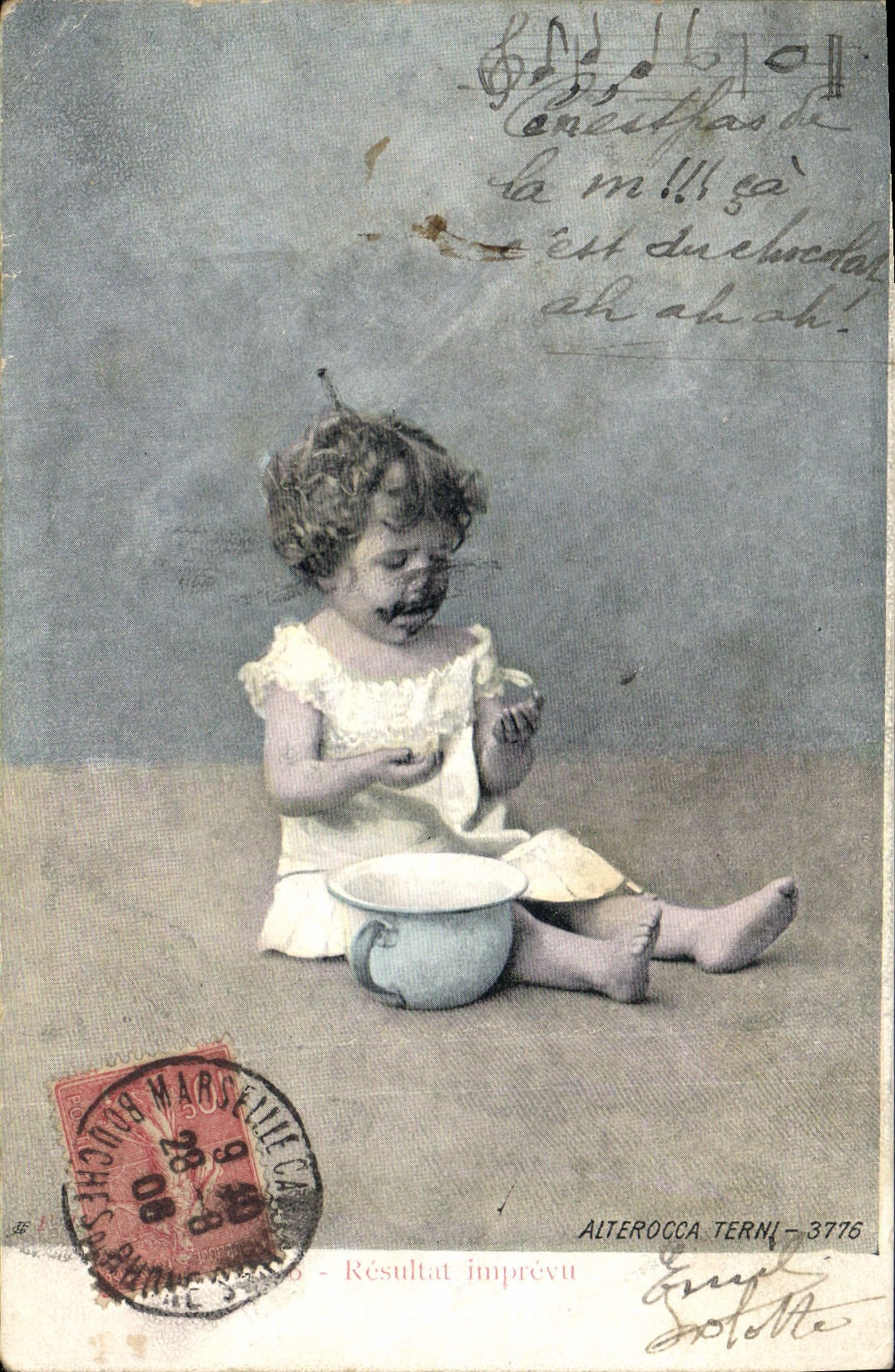 CPA Fantaisie Enfant Pot 