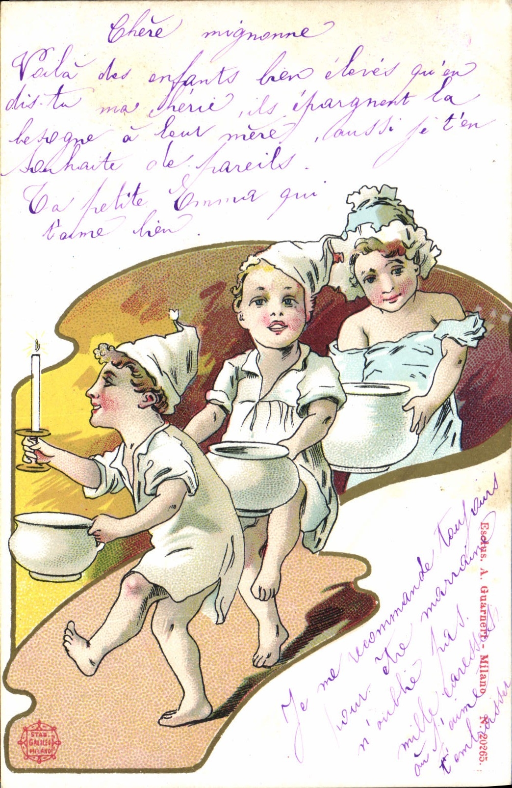 CPA Fantaisie Enfant Pot 