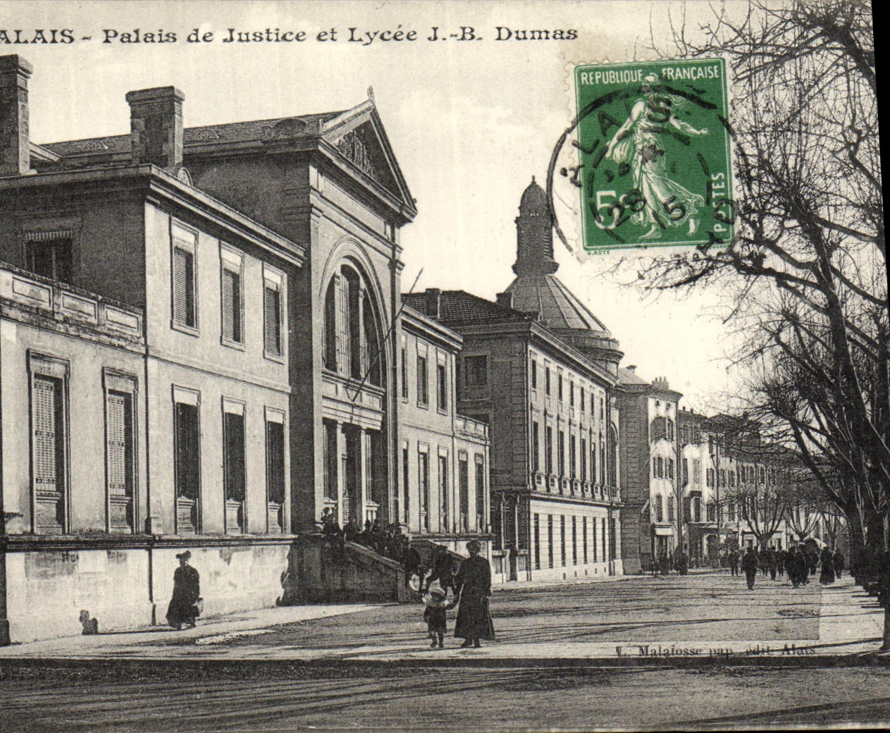 CPA Alais Palais de Justice et Lycee JB Dumas