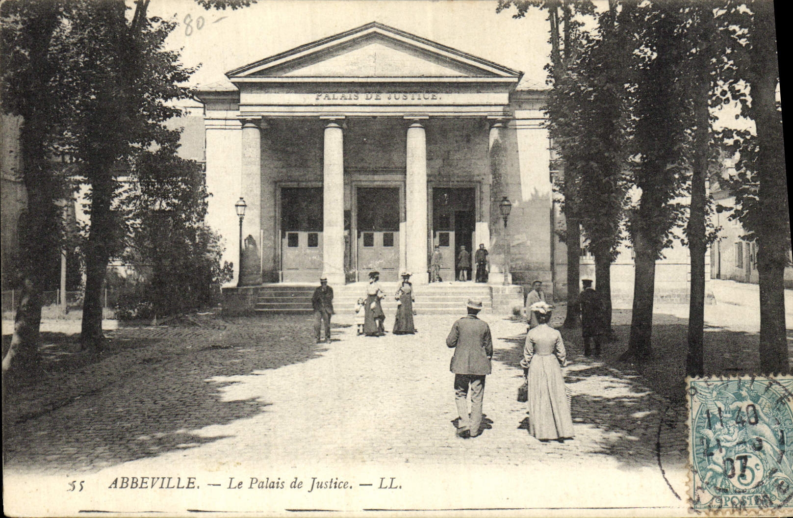 Vintage Postcard Law courts Abbeville