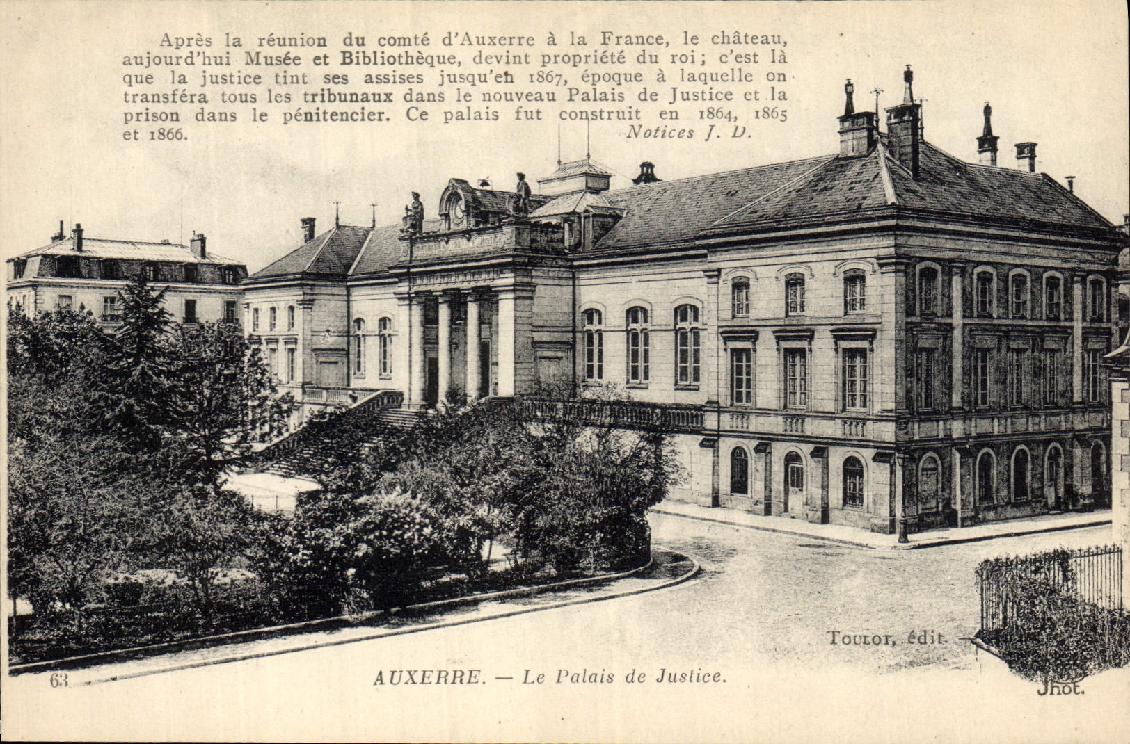 CPA Palais de Justice Auxerre