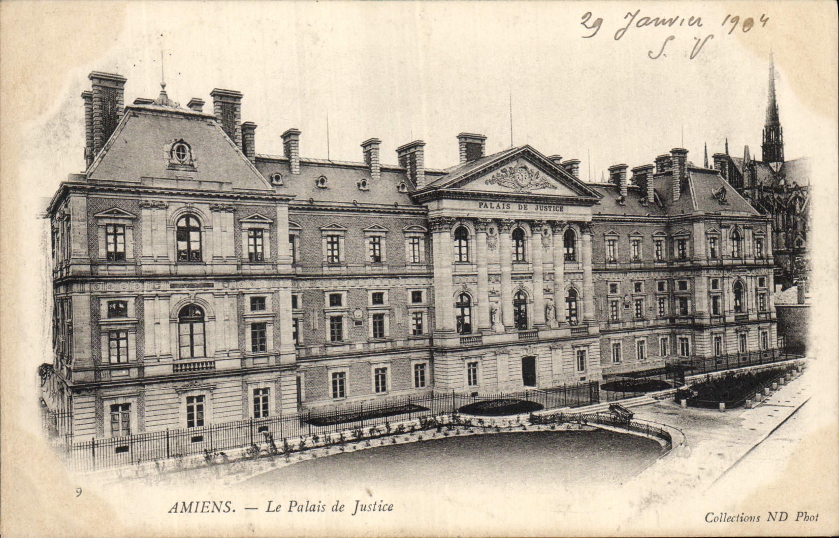 CPA Palais de Justice Amiens