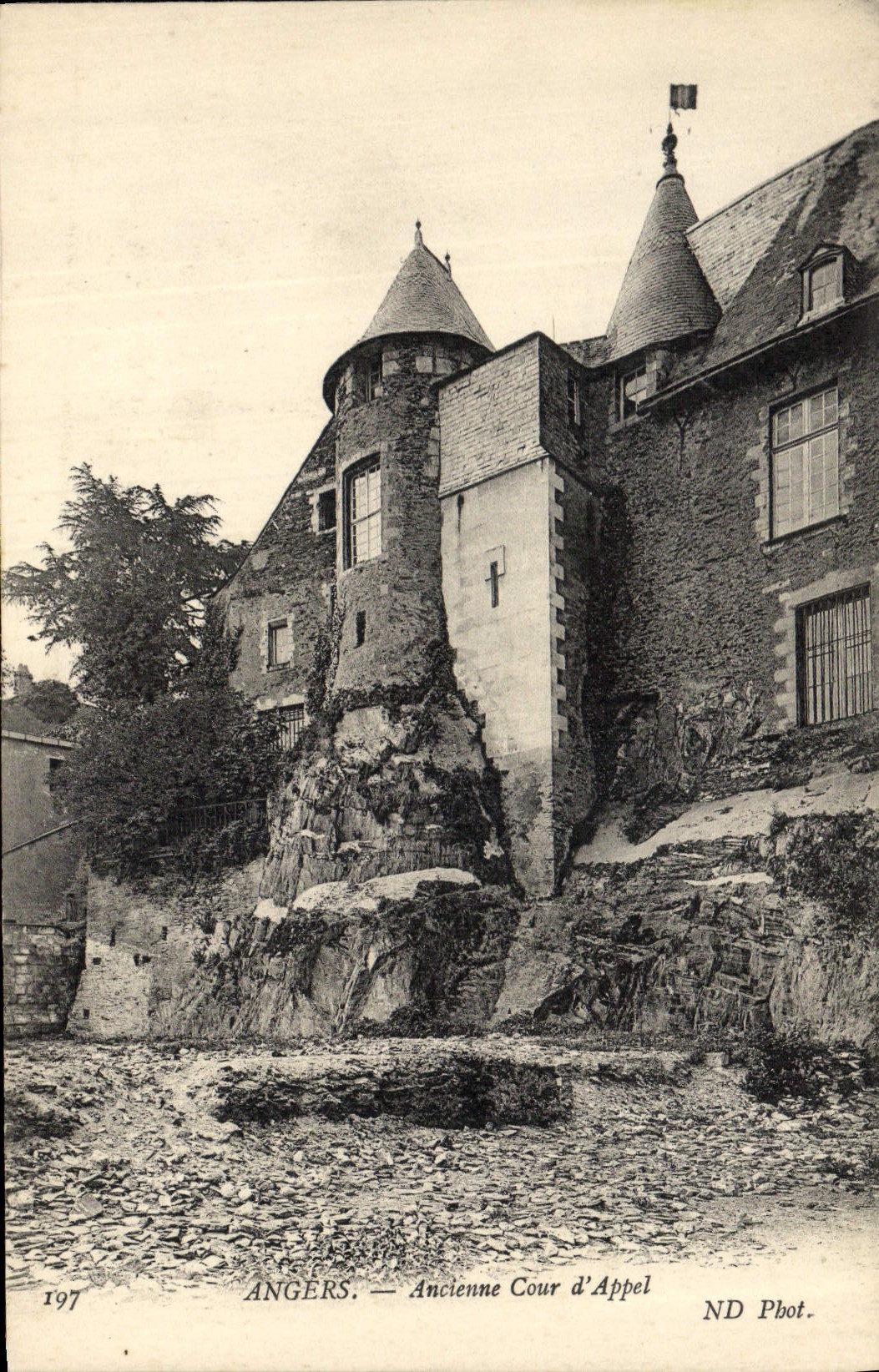 Vintage Postcard Law courts Angers Old Court of Appeal