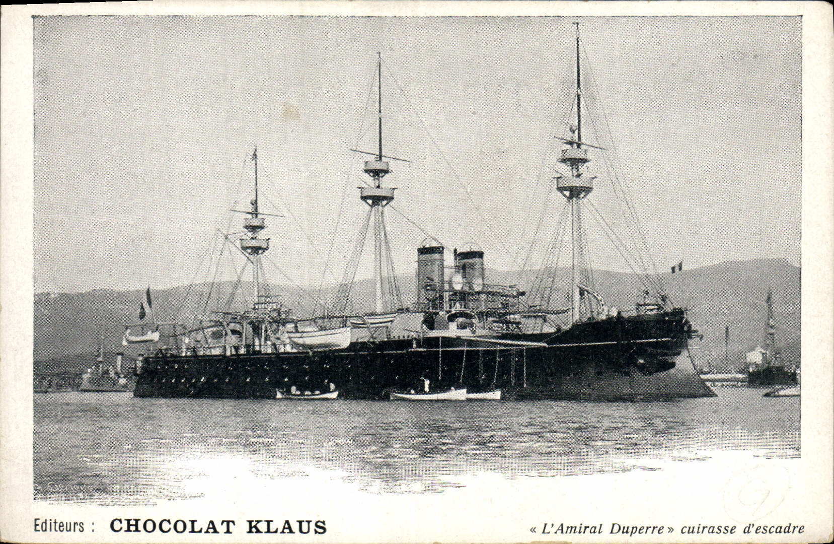 CPA Bateau de Guerre Amiral Duperre Cuirasse d'escadre