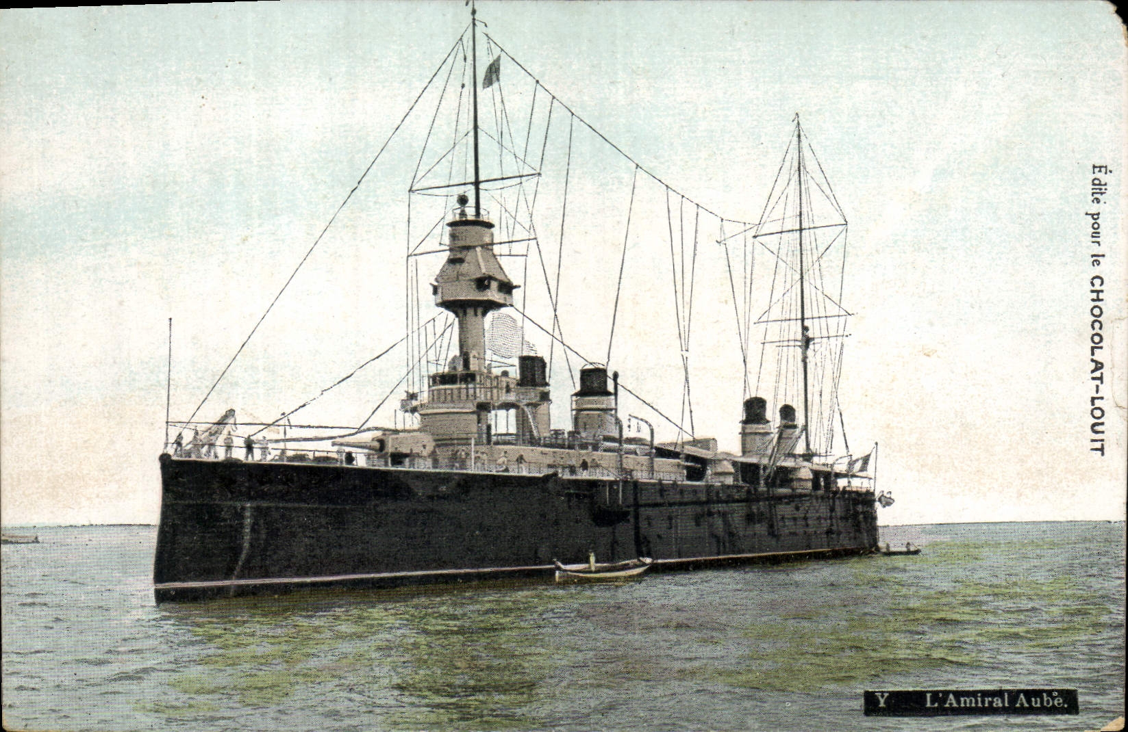 CPA Bateau de Guerre L'Amiral Aube