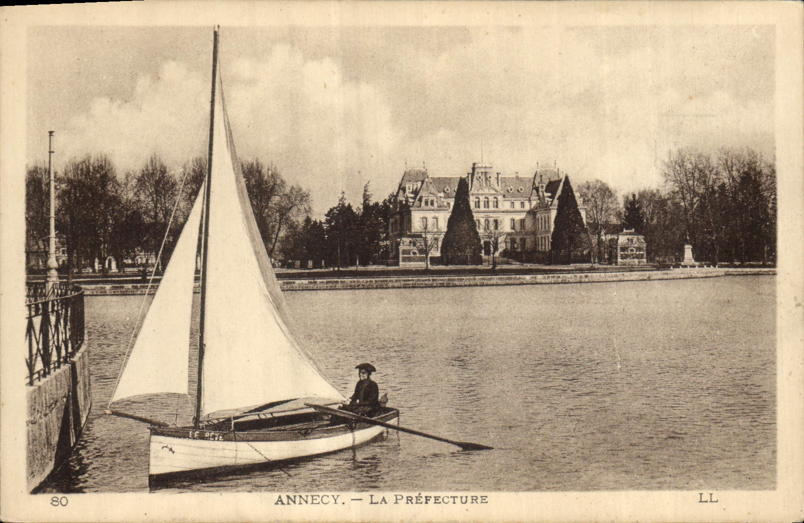 CPA Prefecture Annecy Bateau