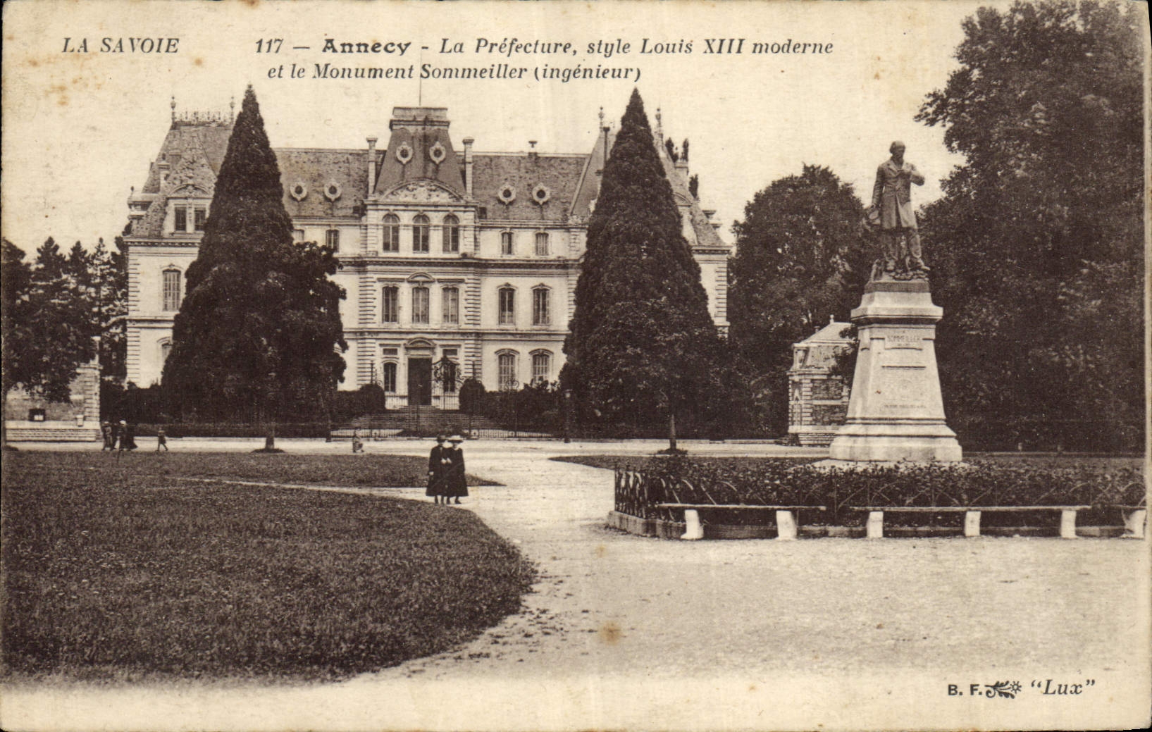 CPA Prefecture et le Monument Sommeiller Annecy