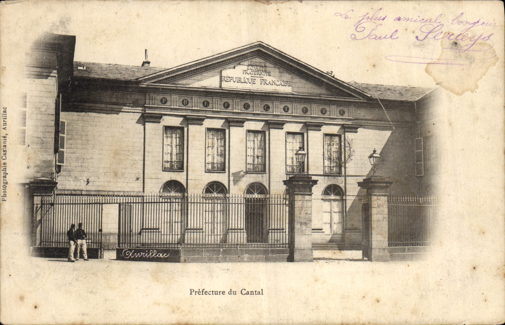 CPA Prefecture du Cantal Aurillac