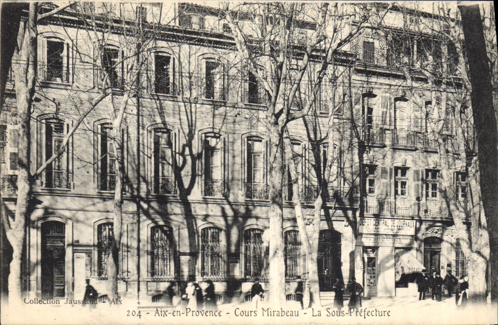 CPA Aix en Provence Cours Mirabeau La Sous Prefecture 