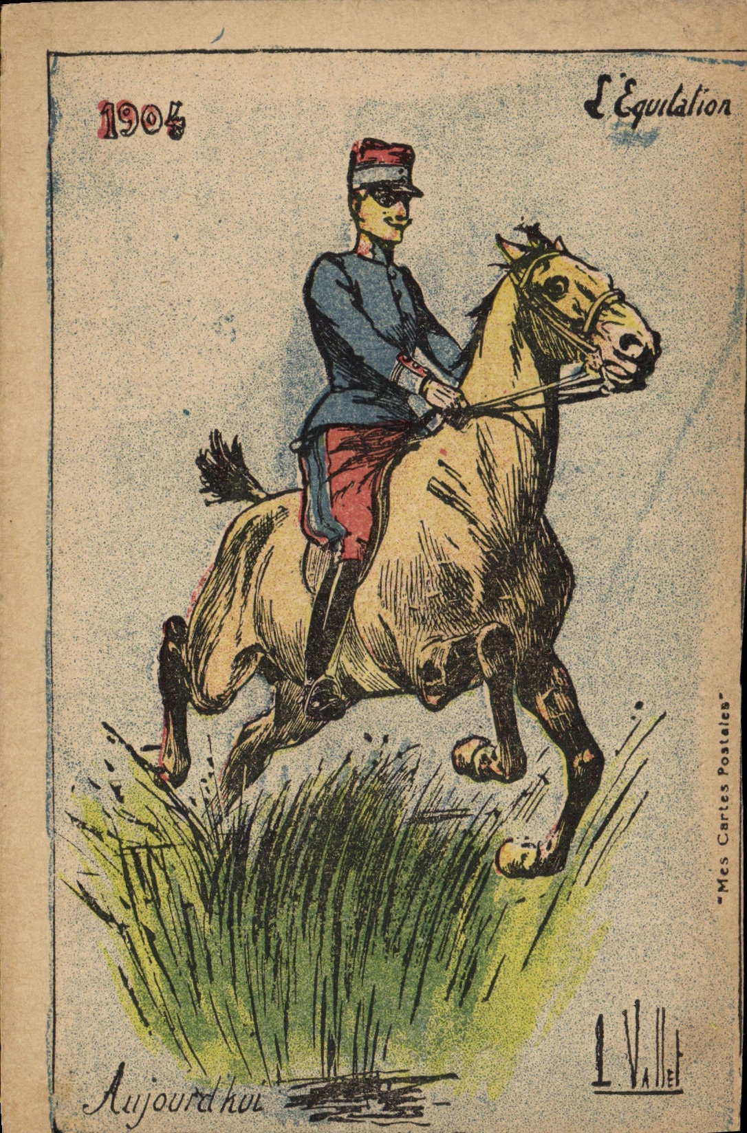 CPA Militaria 1904 L'equitation Aujourd'hui