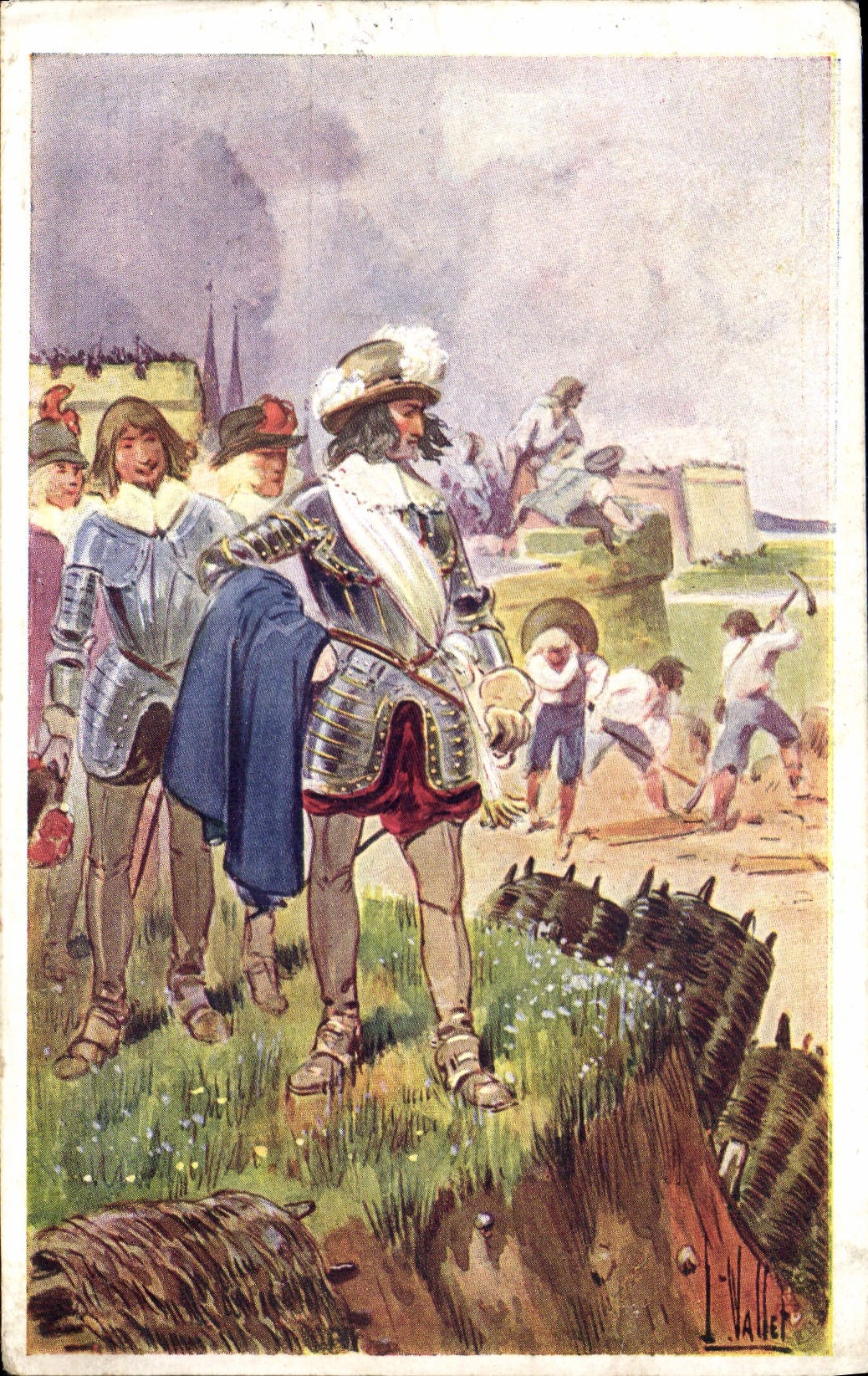 Vintage Postcard Militaria Fabert Lorraine