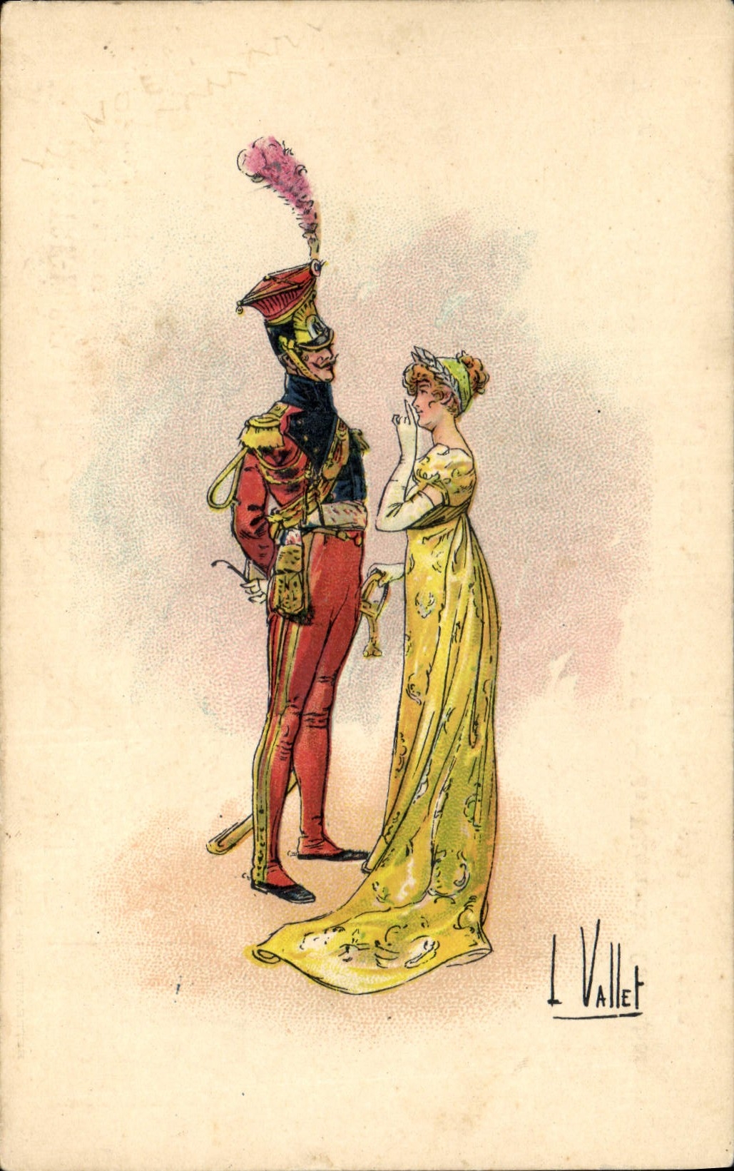 CPA Militaria Femme Vllet