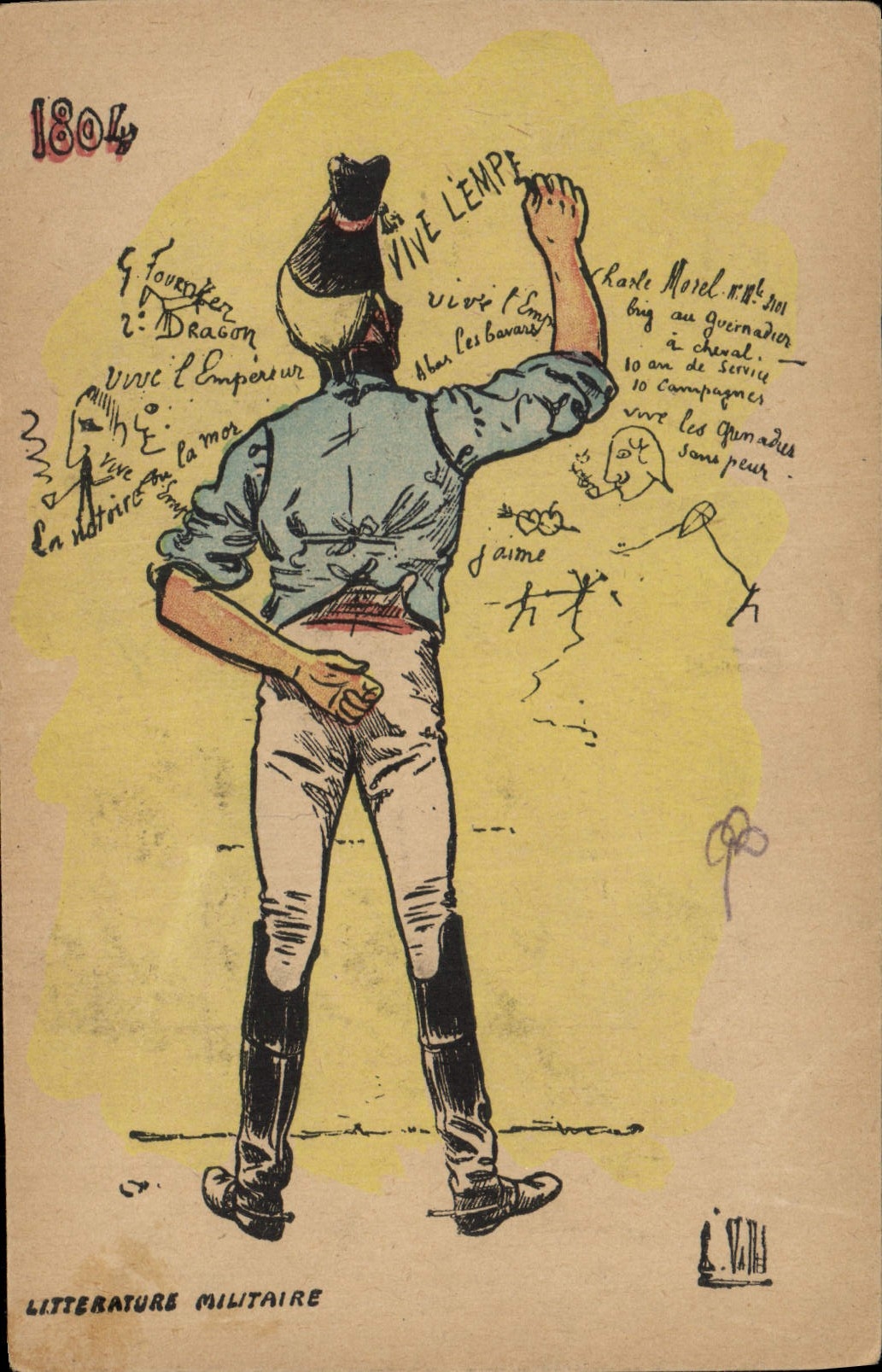 CPA Militaria 1804 Litterature militaire