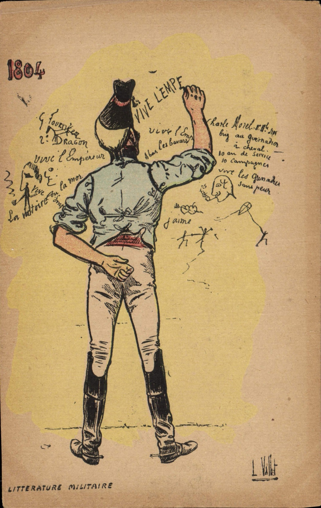 CPA Militaria 1804 Litterature militaire