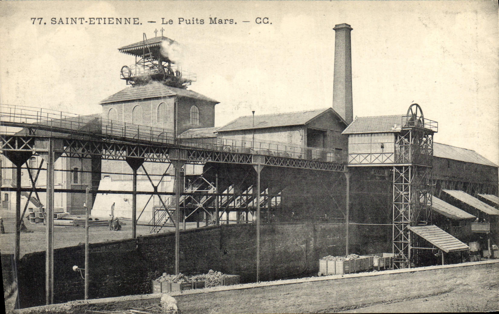 CPA Mine Mines Saint Etienne Le Puits Mars
