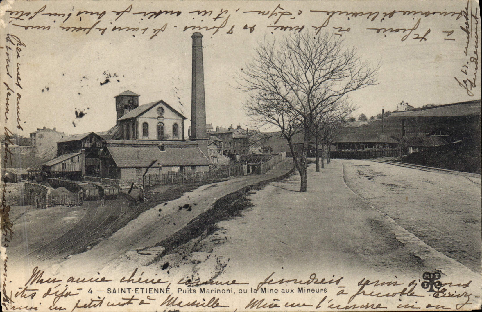 CPA Mine Mines Saint Etienne Puits Marinoni ou la mine aux mineurs