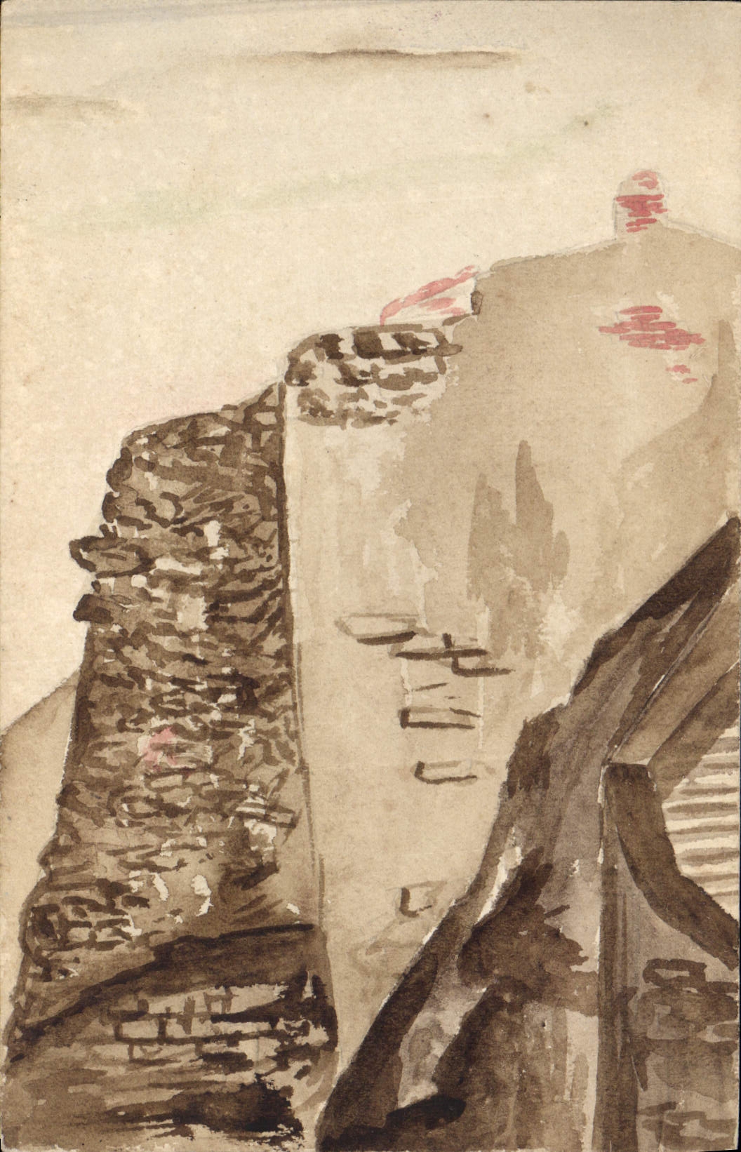 CPA Fantaisie (dessin a la main) Maison