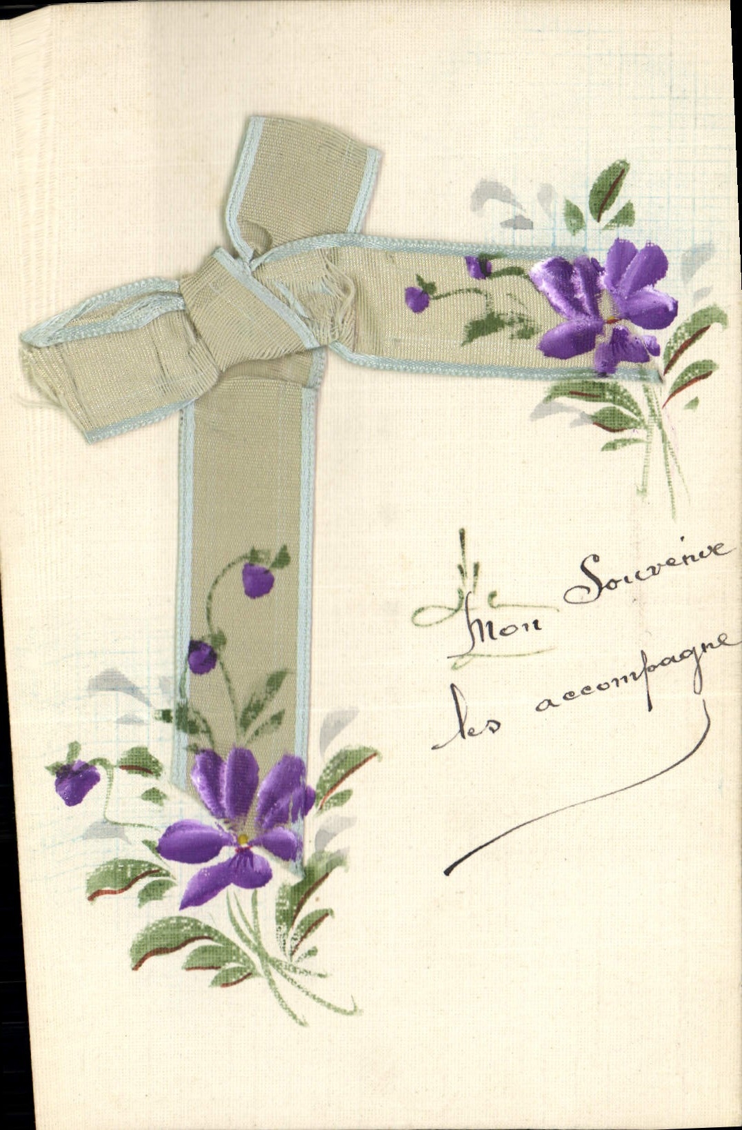 CPA Fantaisie (dessin a la main) Fleurs