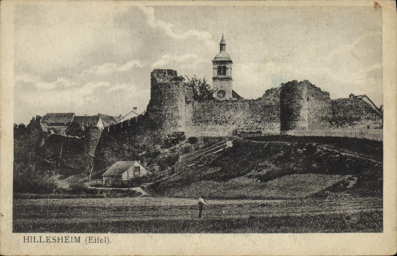 Vintage Postcard Castle Hillesheim Eifem