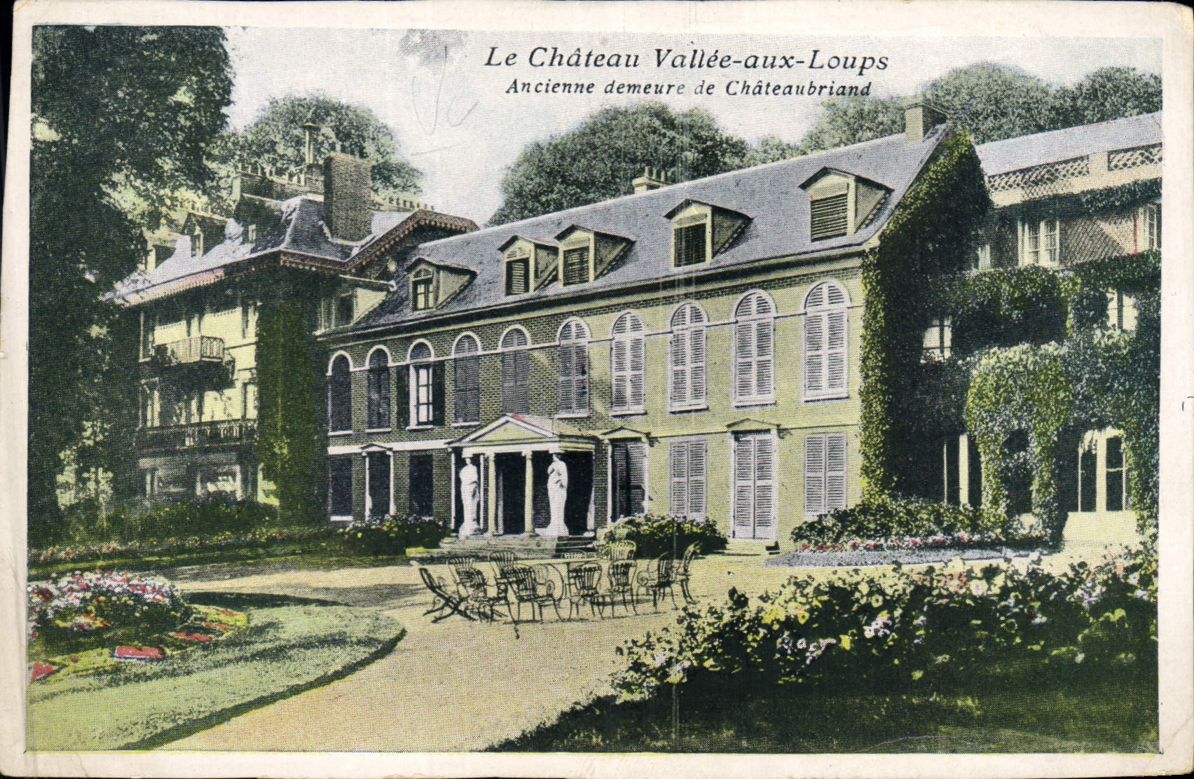Vintage Postcard Castle of the Valley to the wolves Old residence of Chateaubriant