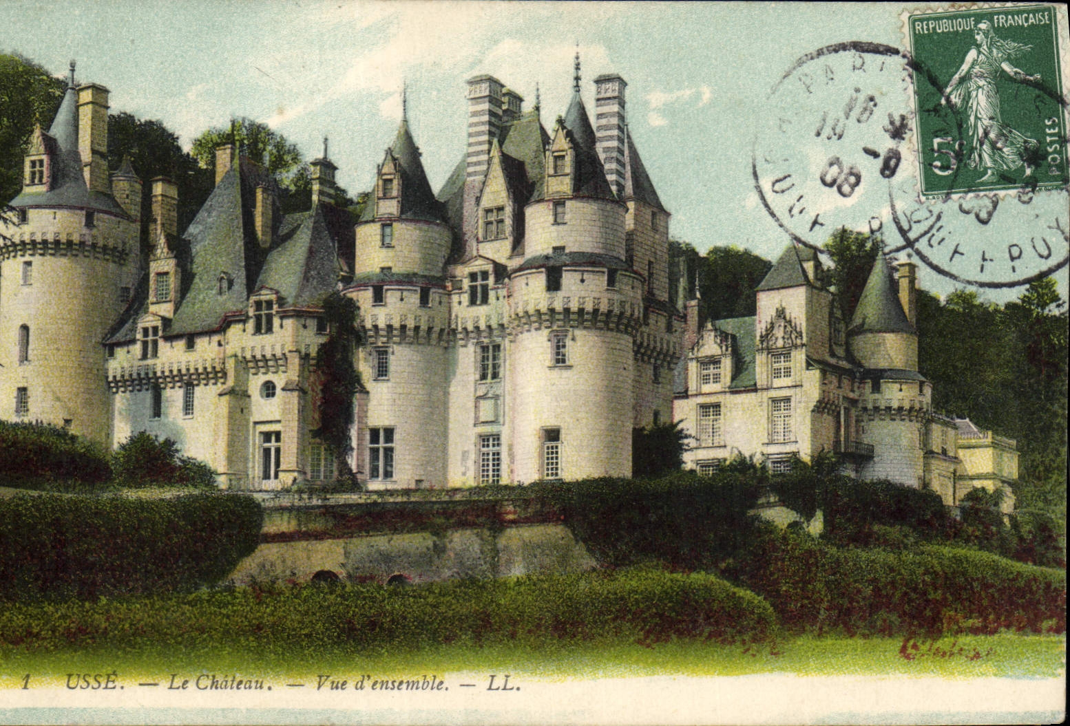 Vintage Postcard Worn Castle Overall picture