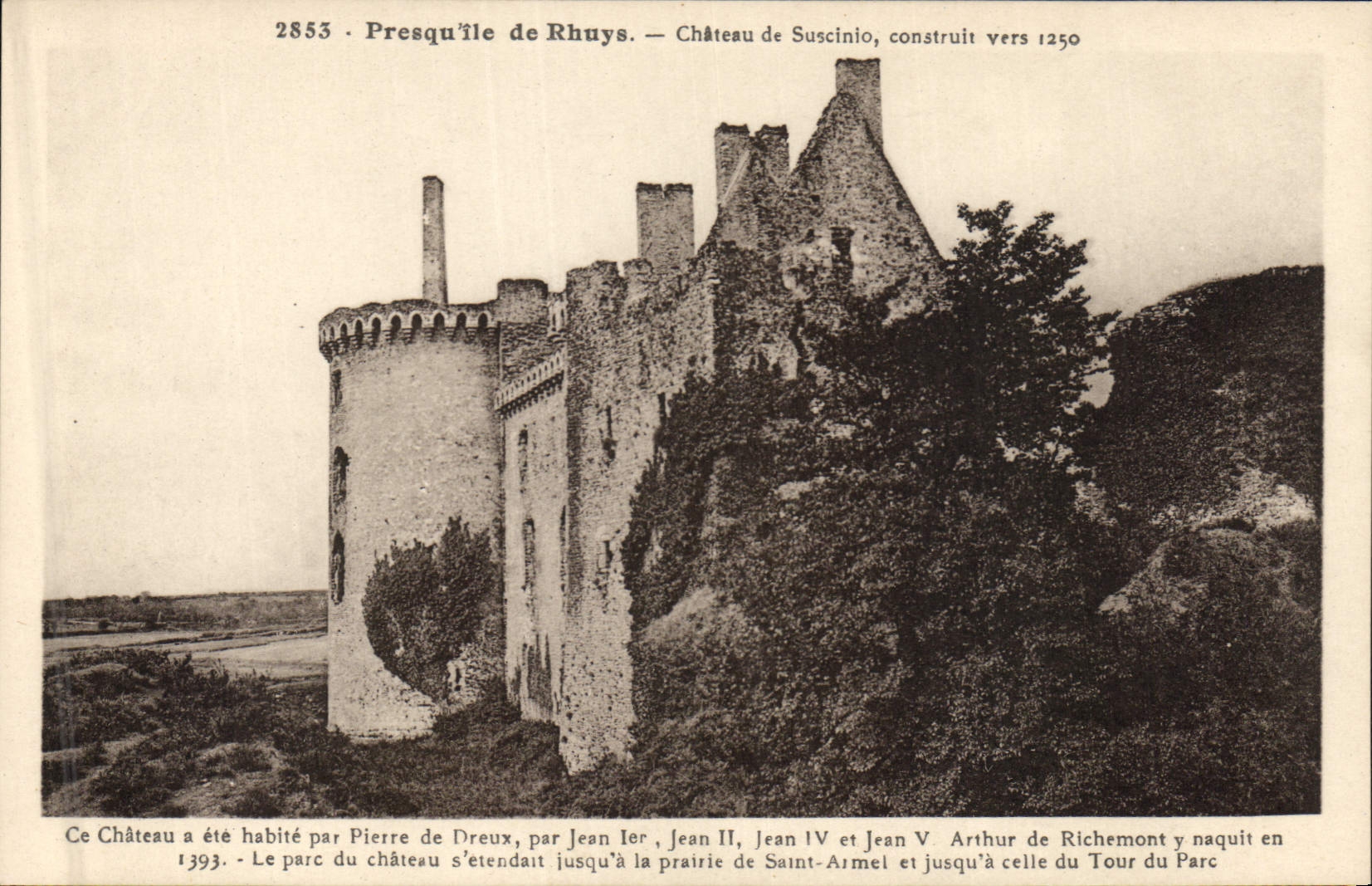 CPA Chateau Presqu'ile de Rhuys Chateau de Suscinio
