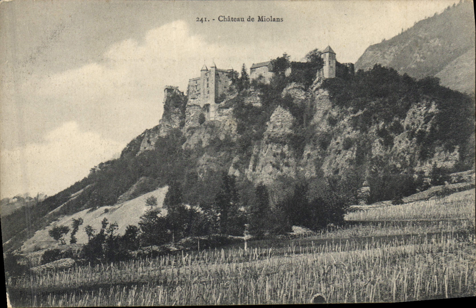 Vintage Postcard Castle of Miolans