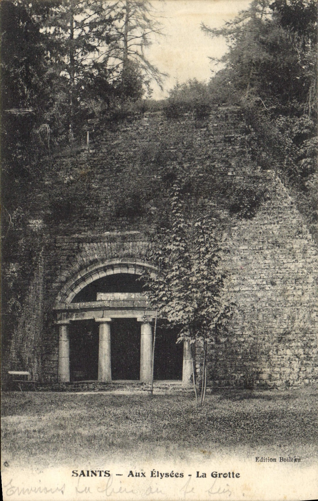 Vintage Postcard Cave Caves Saints In Elysees the cave
