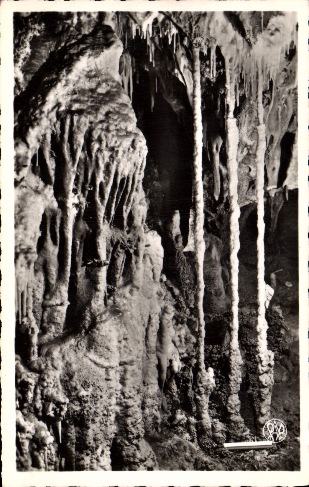 Postal Gruta Grutas Sima de Orgnac Ardeche la barrera de puestos Sala Glory