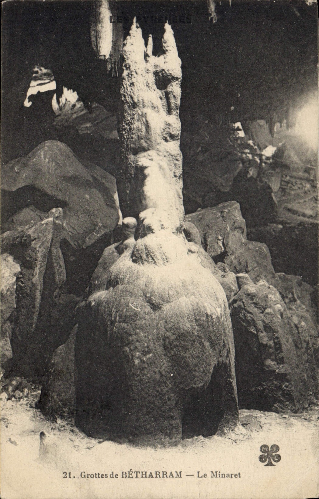 CPA Grotte Grottes de Betharram Le minaret 
