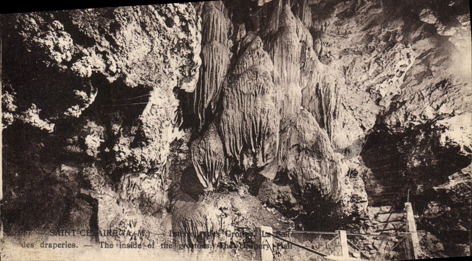 Vintage Postcard Cave Caves Cezaire Saint