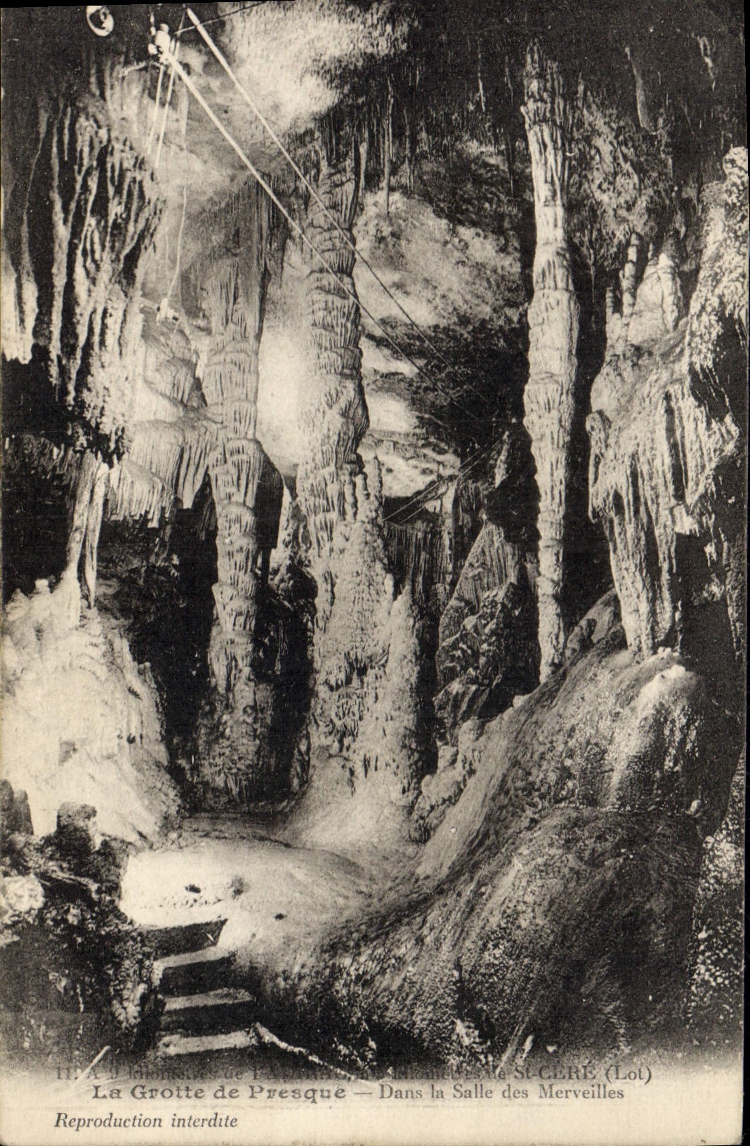 Vintage Postcard Cave Caves St Cere the cave of Almost In the room of the wonders