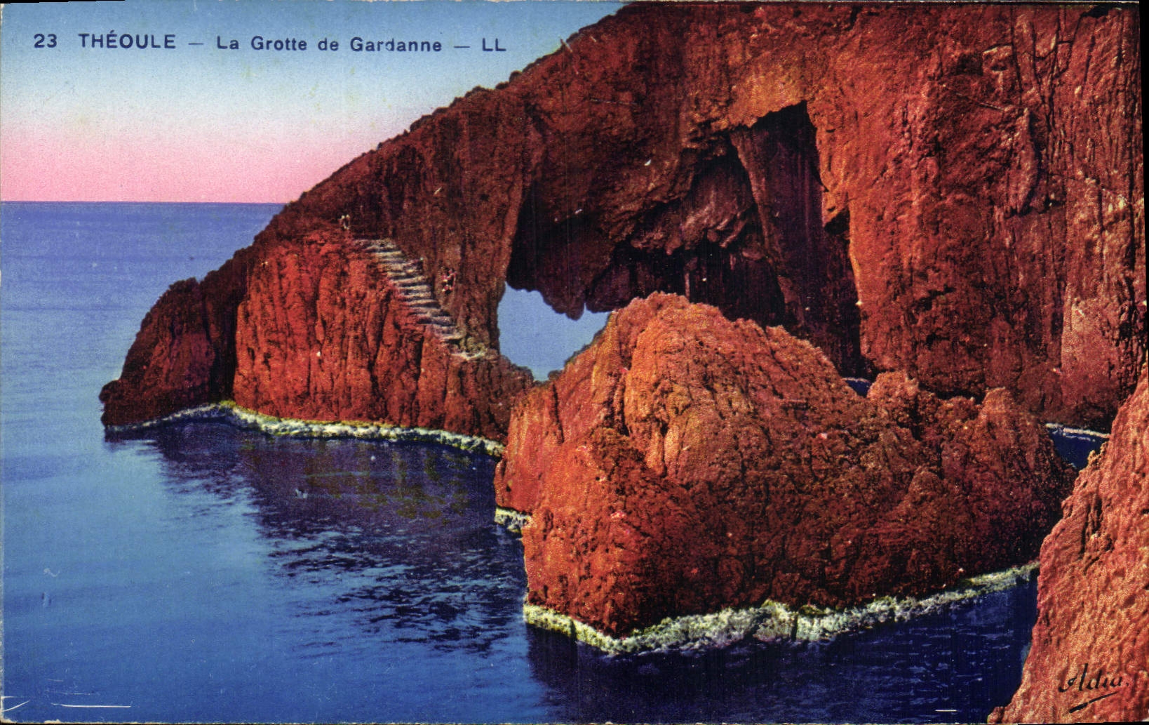 CPA Grotte Grottes Theoule La grotte de Gardanne