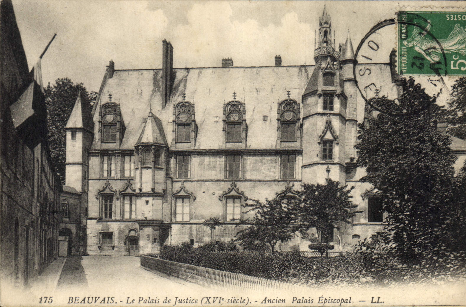 CPA Palais de Justice Beauvais Ancien Palais Episcopal