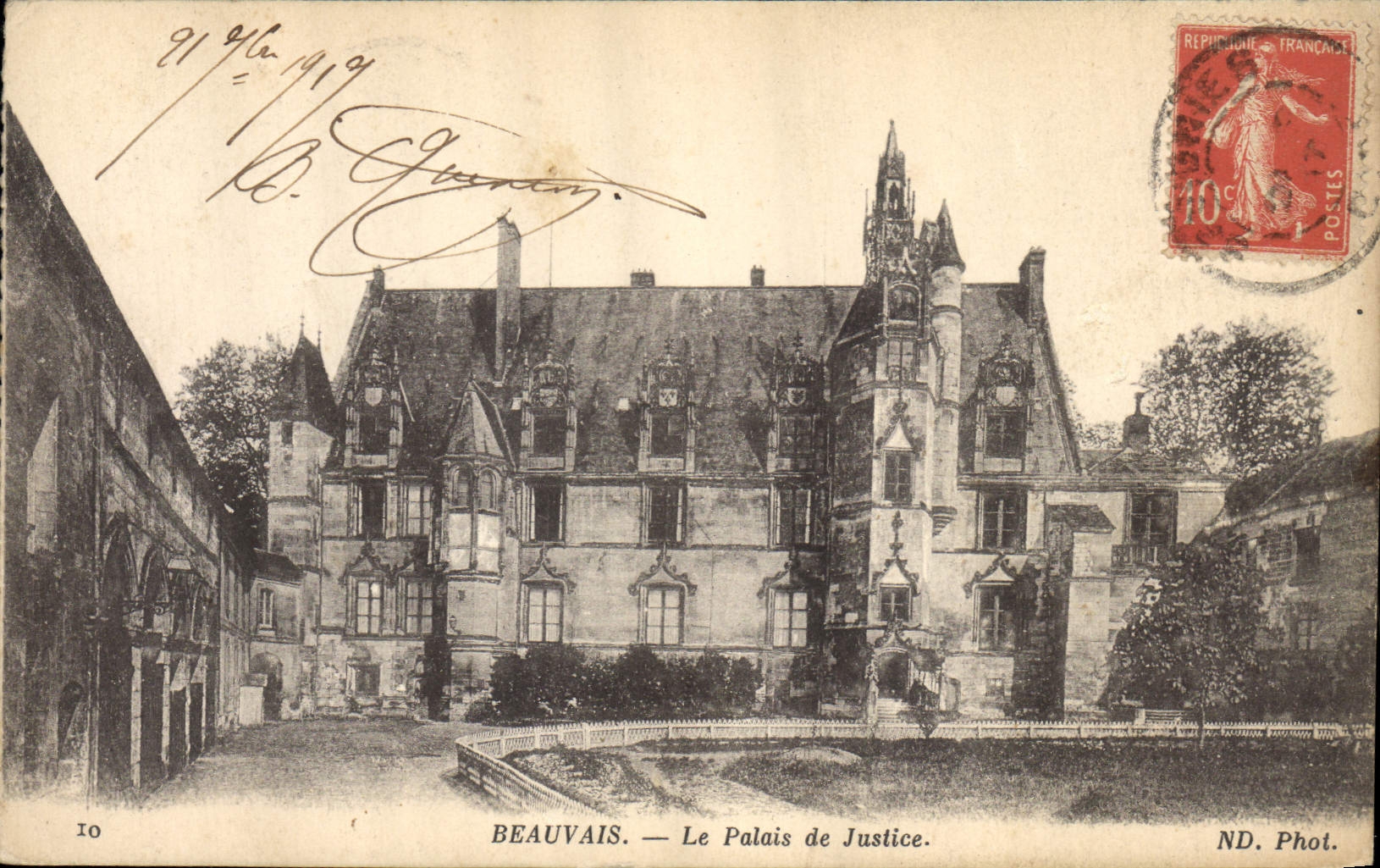 CPA Palais de Justice Beauvais