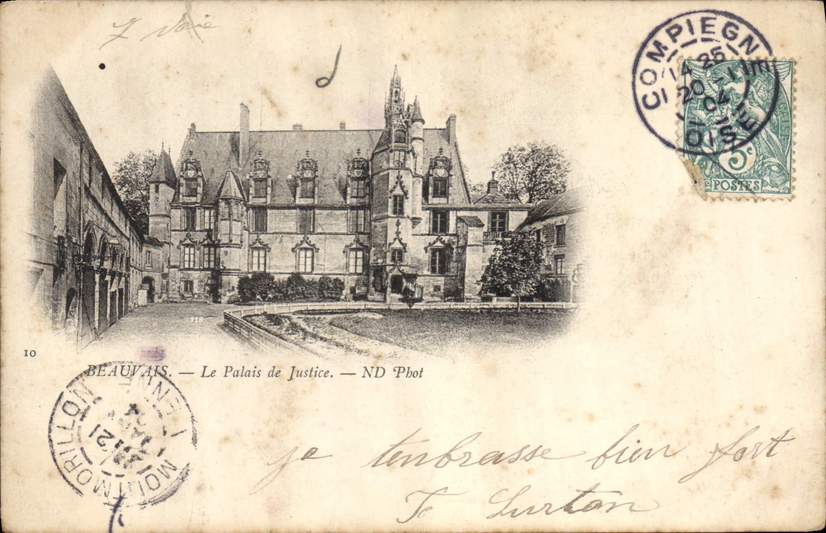 CPA Palais de Justice Beauvais