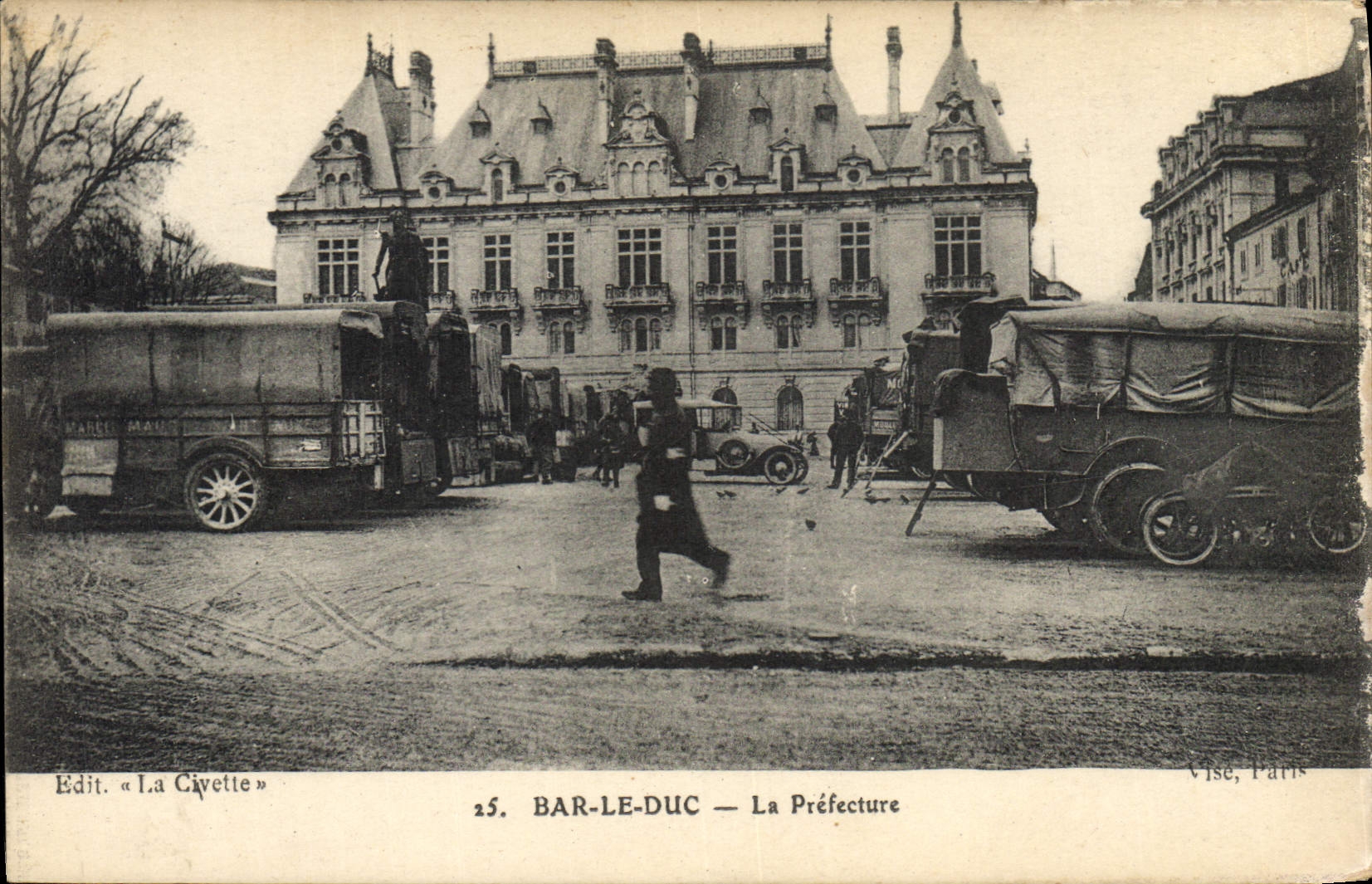 CPA Prefecture Bar le Duc Militaria