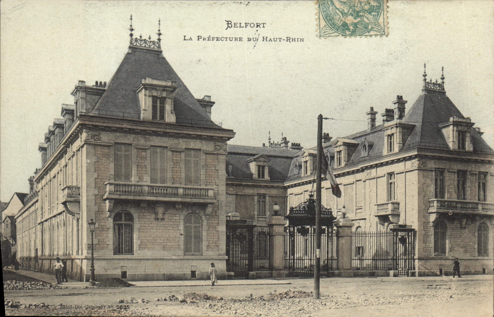 Vintage Postcard Belfort Prefecture of the High Rhine