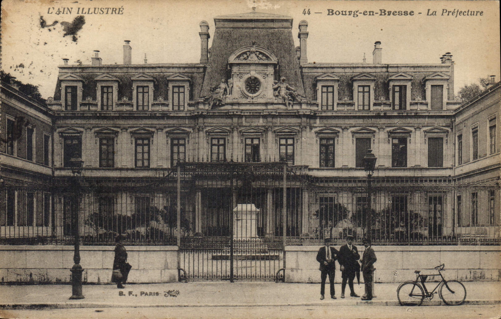 Vintage Postcard Prefecture Borough in Bresse Velo Cycles