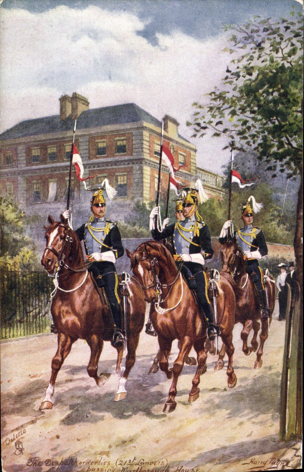 CPA Militaria 21st Lancers