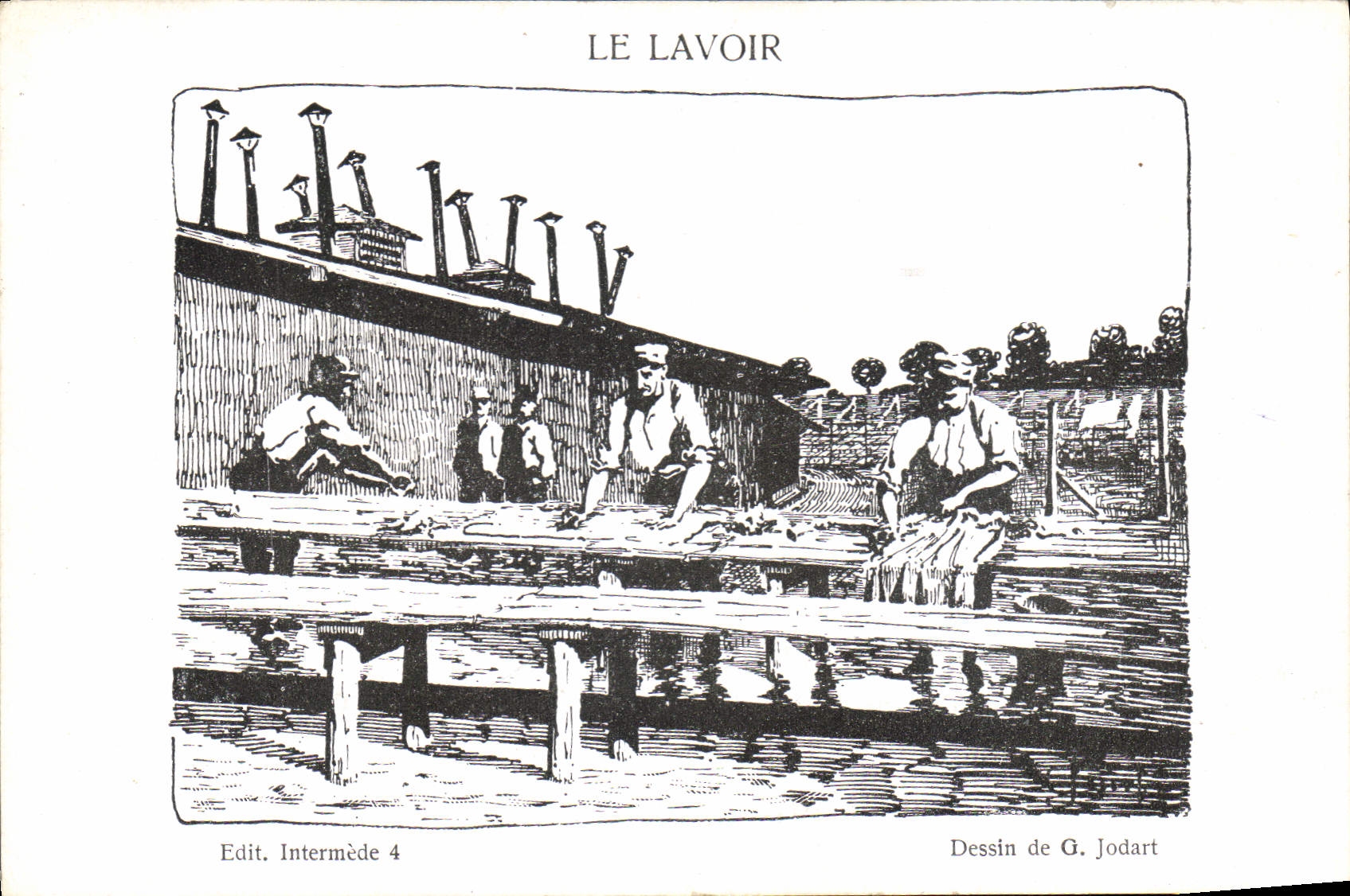 CPA Militaria Le Lavoir Jodart