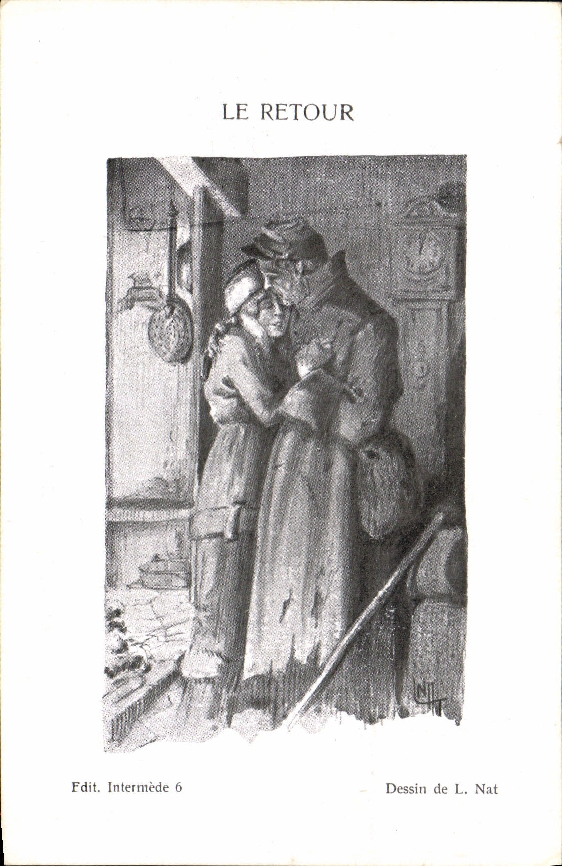 CPA Militaria Le retour Nat